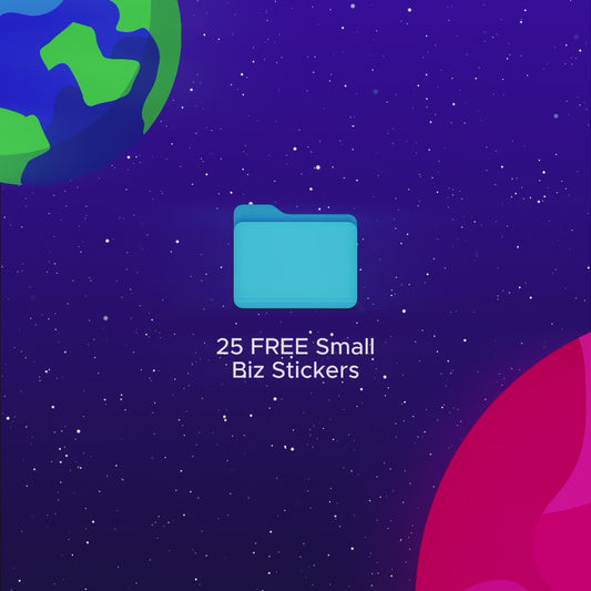 25 FREE Small Business Sticker Files (.EPS & .AI)
