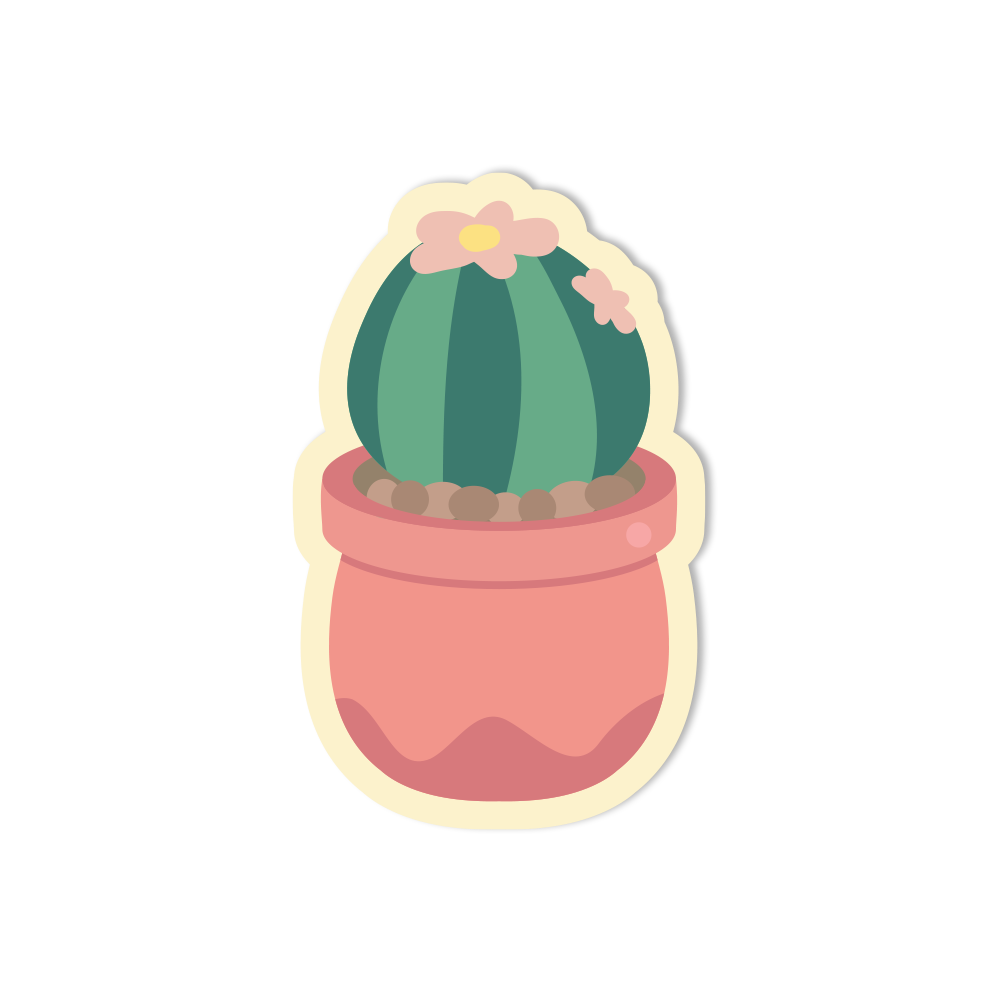 Cactus Plant #2 Sticker - Sticker Shuttle