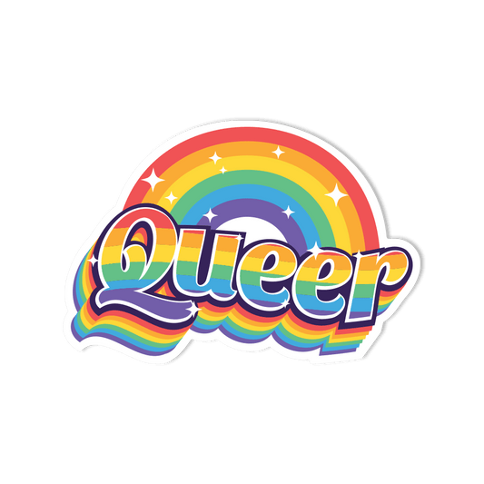 Waterproof Vinyl Sticker - Queer LGBTQ+ - StickerShuttle