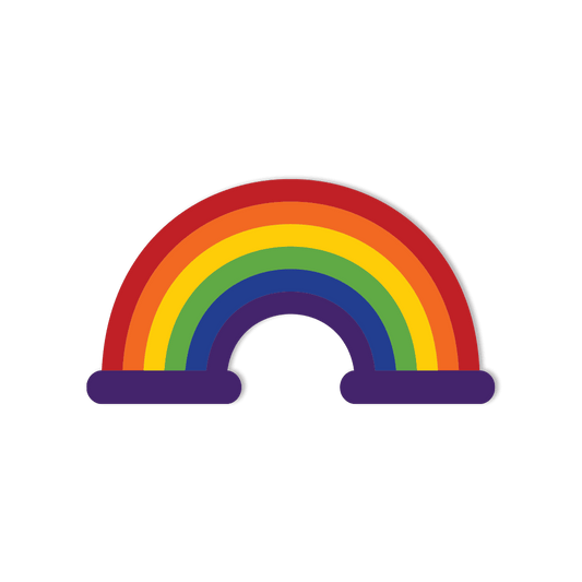 Waterproof Vinyl Sticker - Rainbow for Gay/LGBTQ - StickerShuttle