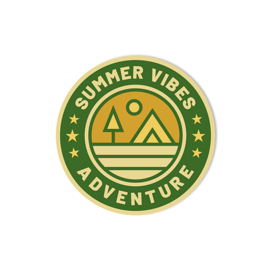 Summer Vibes Adventure Sticker
