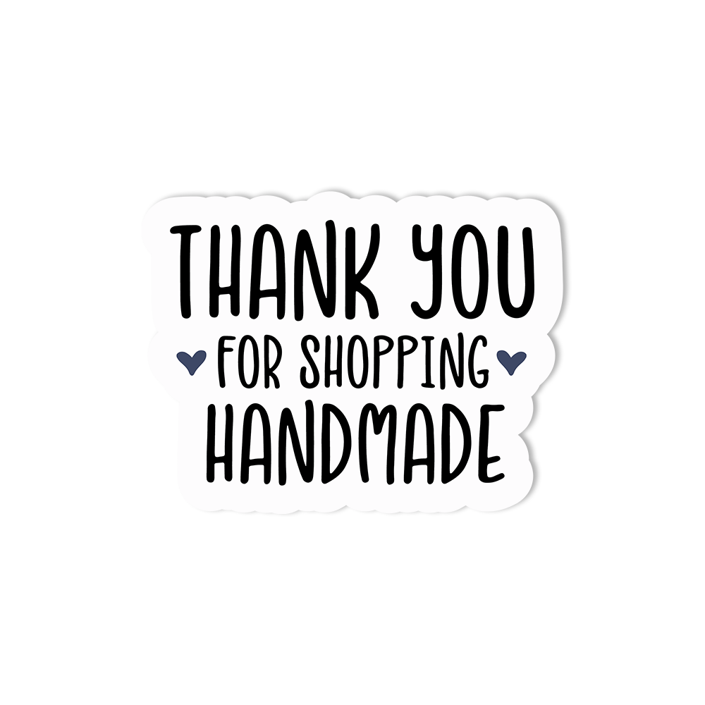 Thank You For Shopping Handmade Sticker
