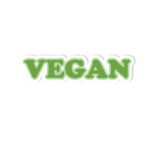 "Vegan" Bumper Sticker 8x2" Sticker for Cars, Trucks, SUV's - StickerShuttle